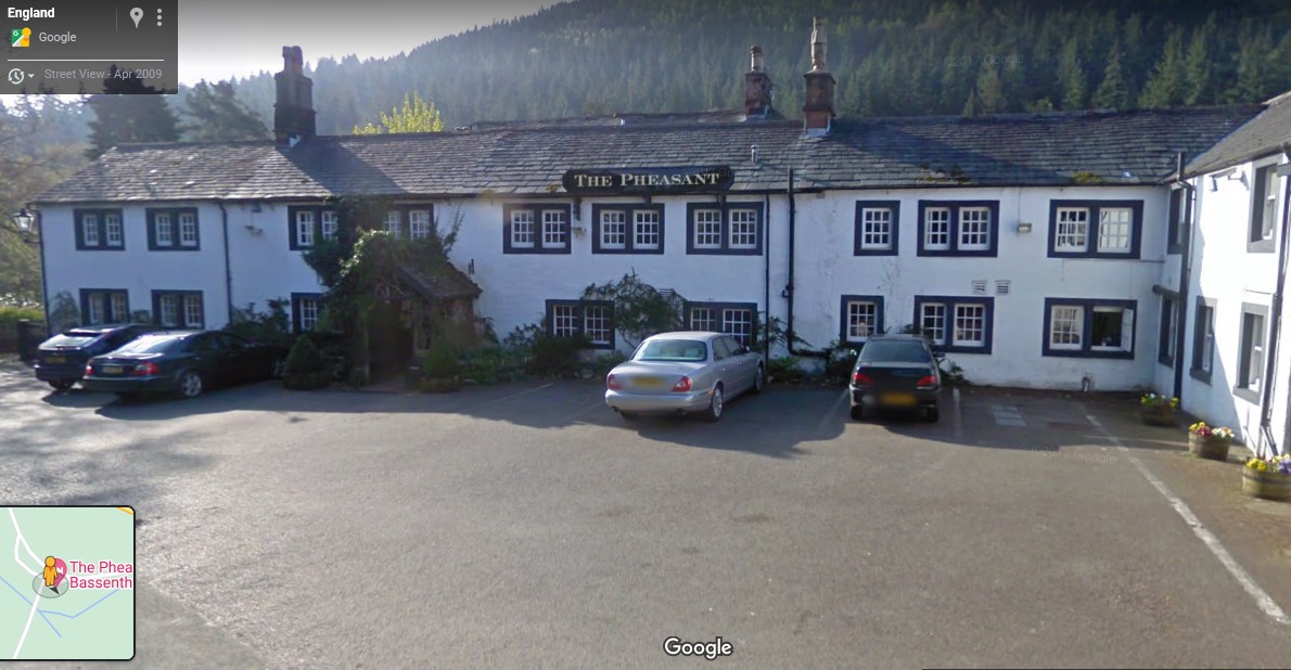 Pheasant Hotel, Bassenthwaite, Cumbria - click image below to return
