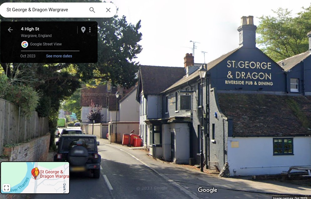 George and Dragon Hotel, Wargrave, Berkshire - click image to return