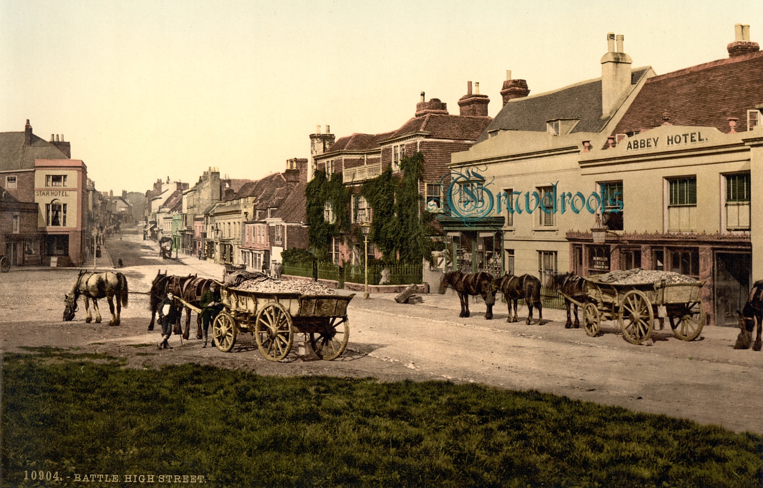 Abbey Hotel, old photos of old Pubs Bars and Hotels, Battle, Sussex - click image below to return