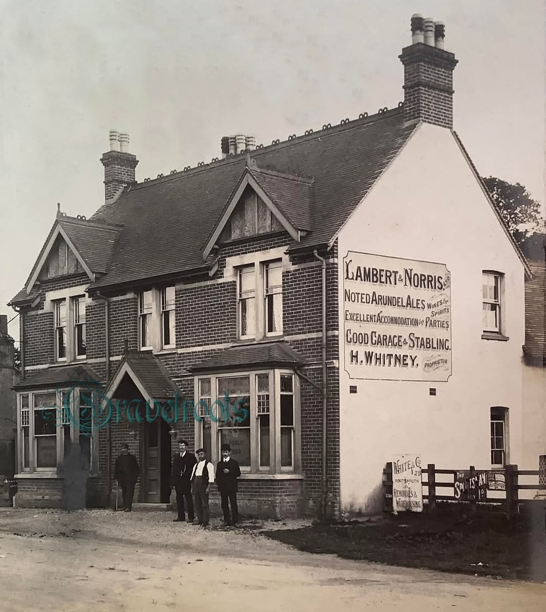 old photos of old Pubs Bars and Hotels, Bell and Anchor, Nutbourne, Sussex - click image below to return