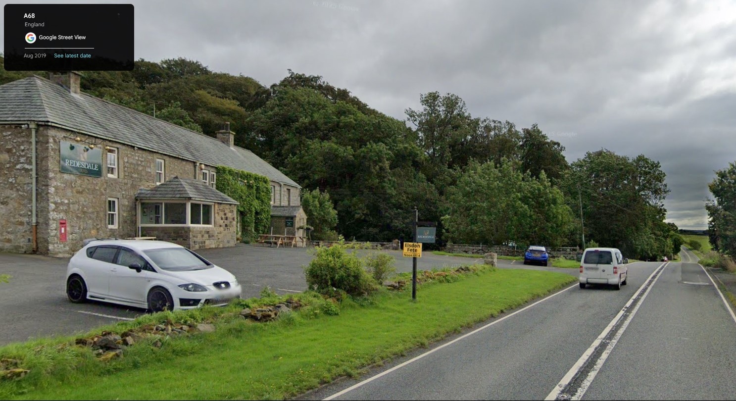 Redesdale arms, A68 Nr.Otterburn, Northumberland - click image to return