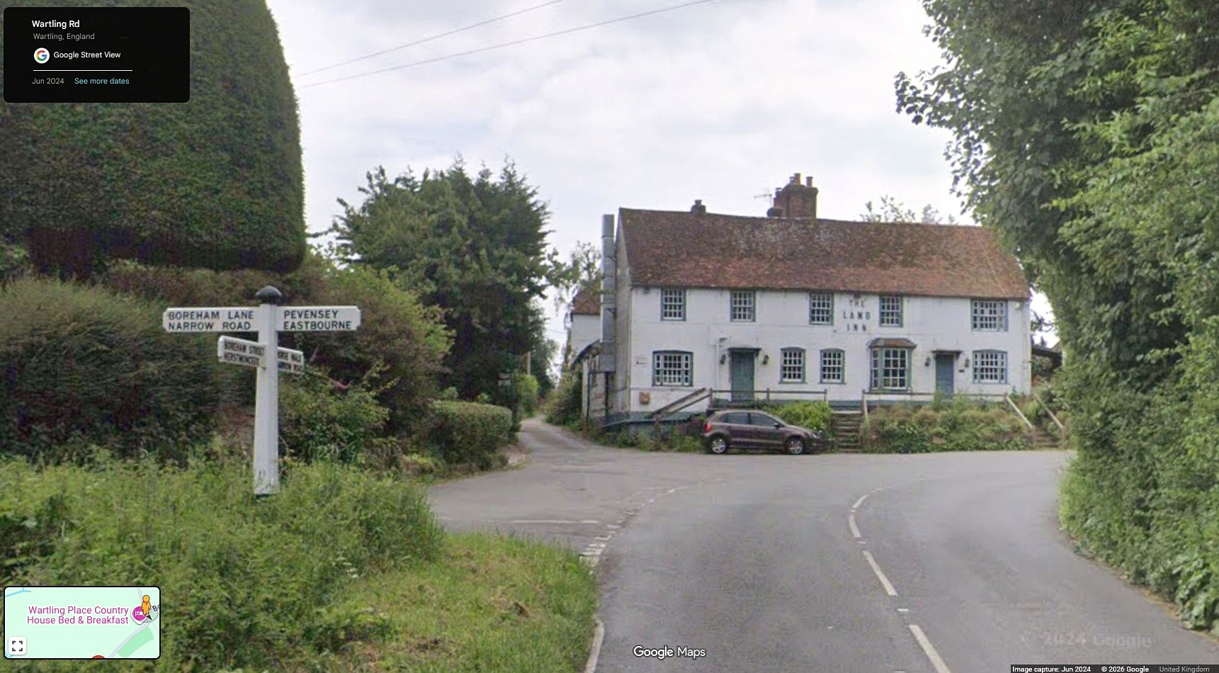 The Lamb Inn, Wartling Hill, Sussex - click image to return