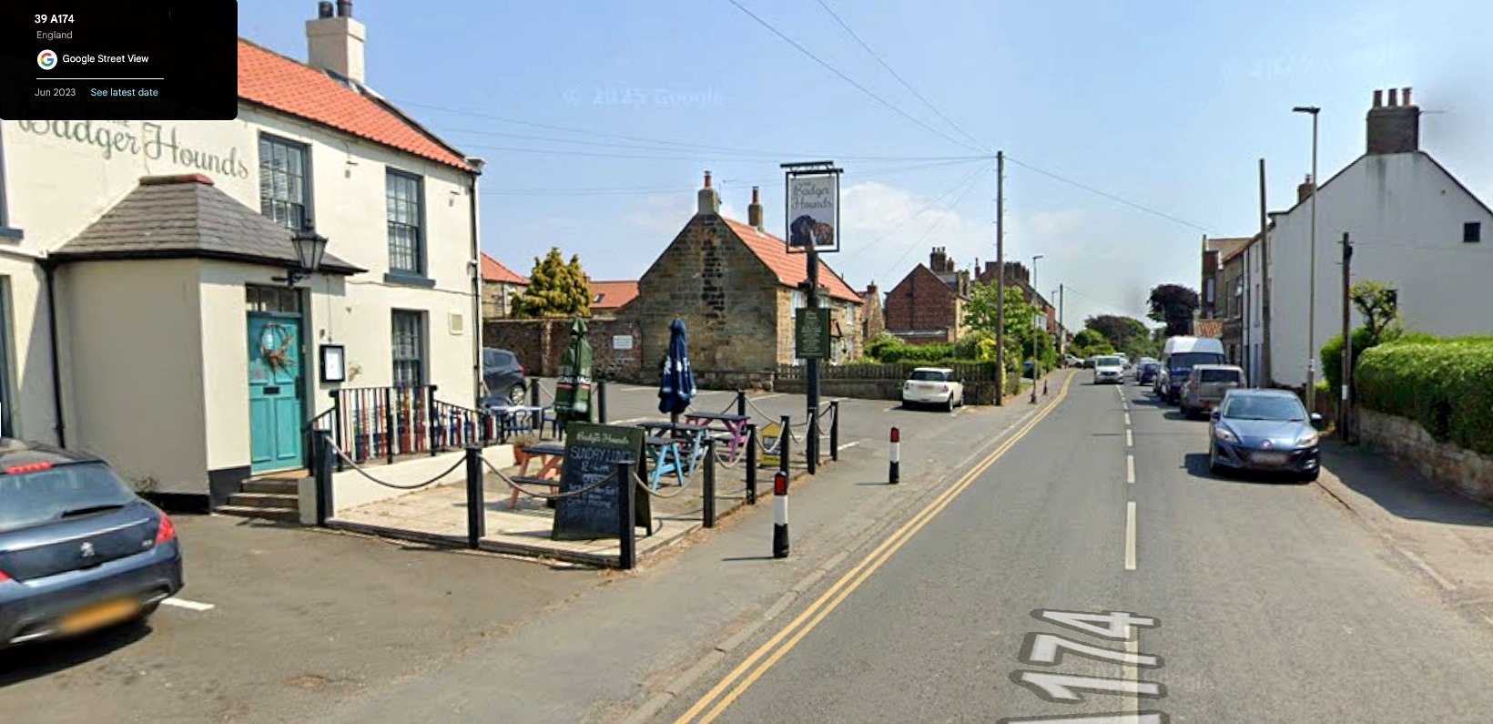 Badger Hounds, A174, High Street, Hinderwell, North Yorkshire - click image to return