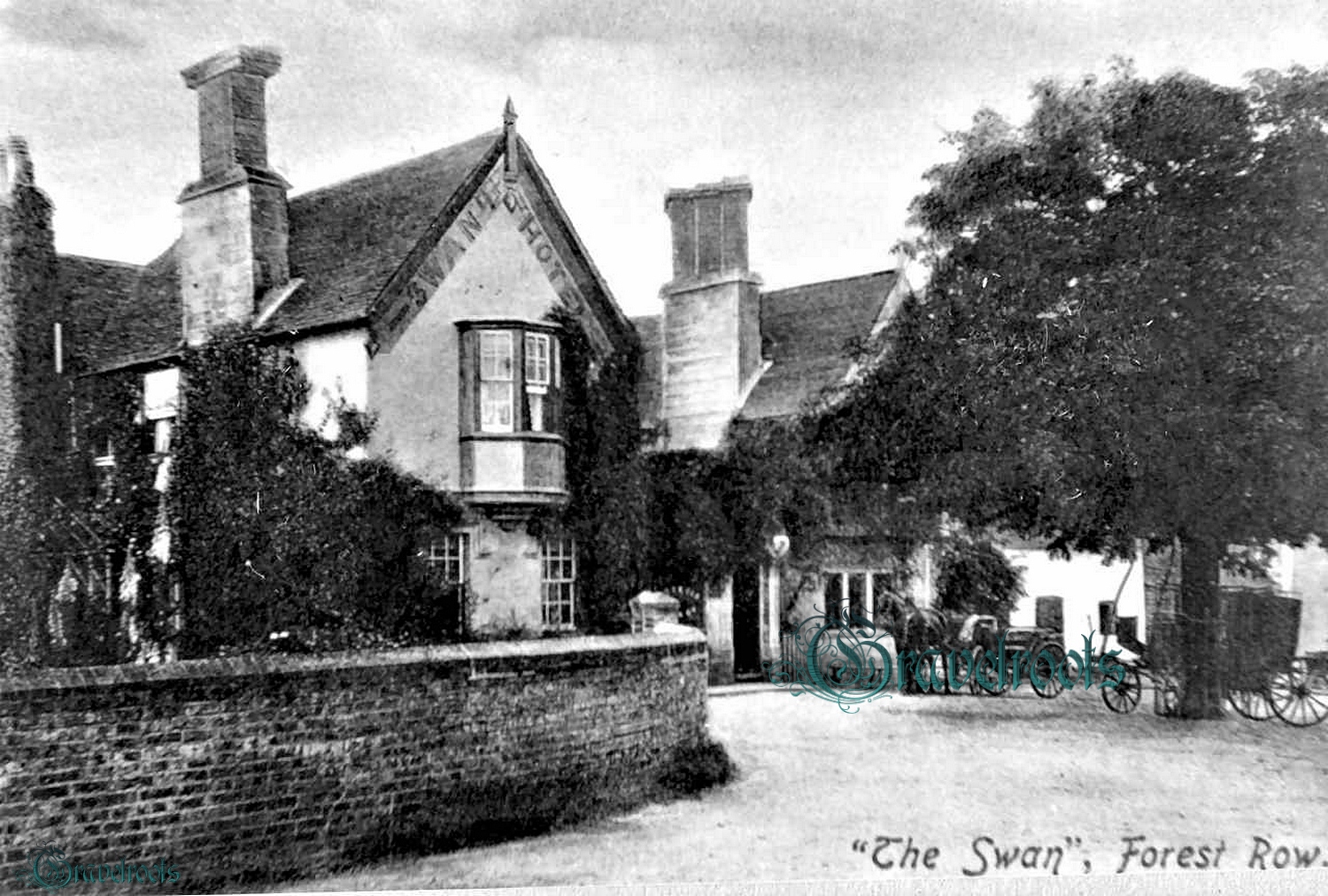  old photos of old Pubs Bars and Hotels, The Swan, Lewes Road, Forest Row, Sussex - click image below to return