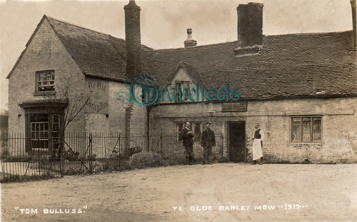  old photo of Ye Olde Barley Mow Pub - click image below to return
