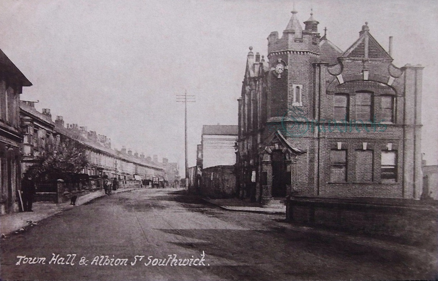 Old photo of Albion Street, Southwick - click image below to return