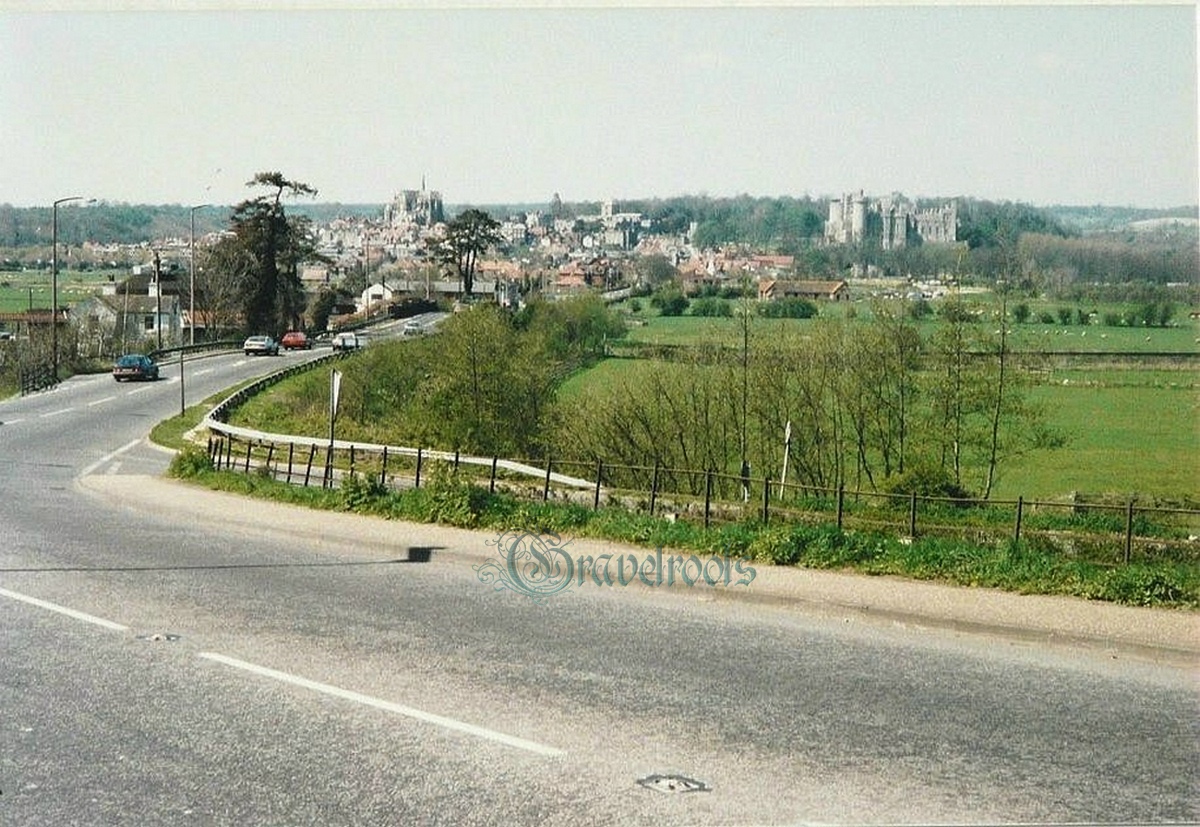  old photo of Arundel A27 bypass, Sussex - click image to return