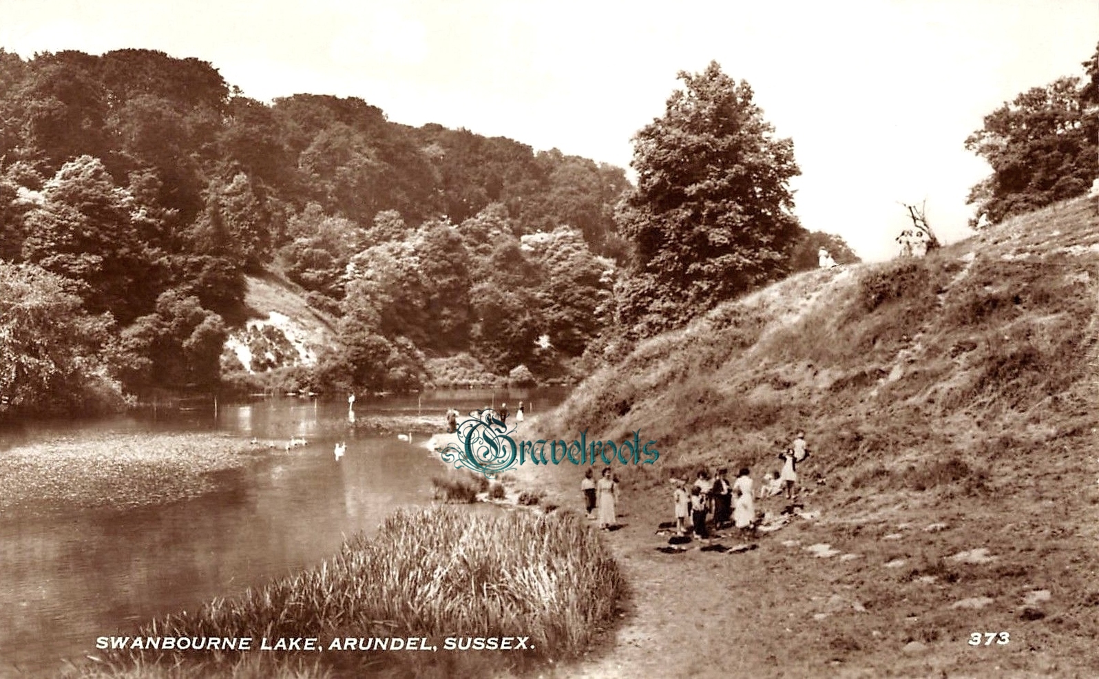  old photos of Swanbourne Lake, Arundel, Sussex - click image to return