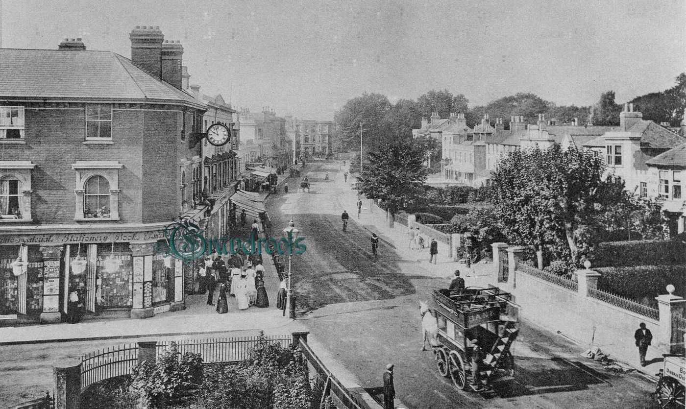 Old photo of High Street, Bognor Regis, Sussex - see image below