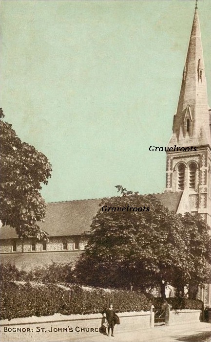 Old photo of St Johns, London Road, Bognor Regis, Sussex - click to return