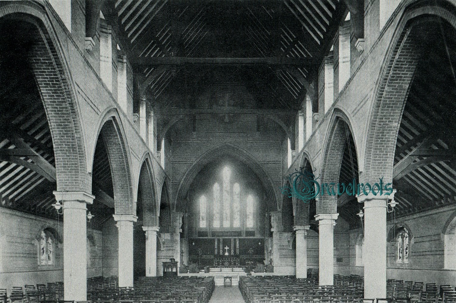 Old photo of St Johns church, Bognor Regis, Sussex - click to return