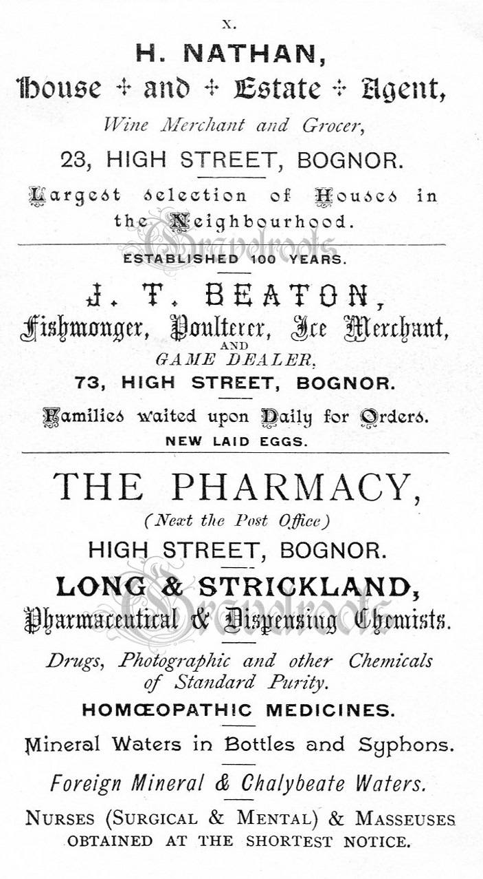 Old photo of Bognor Regis, Sussex - click to return