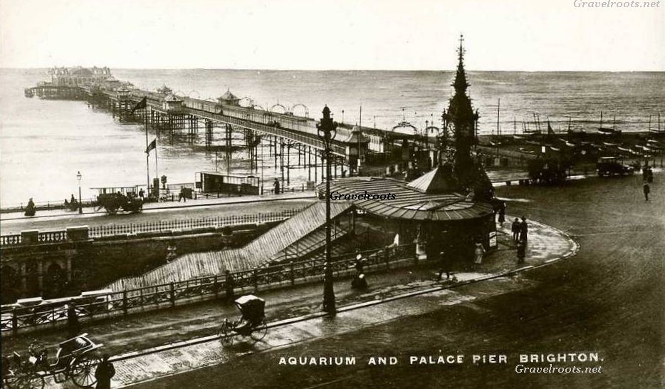 Brighton Aquarium and Palace Pier - scroll down