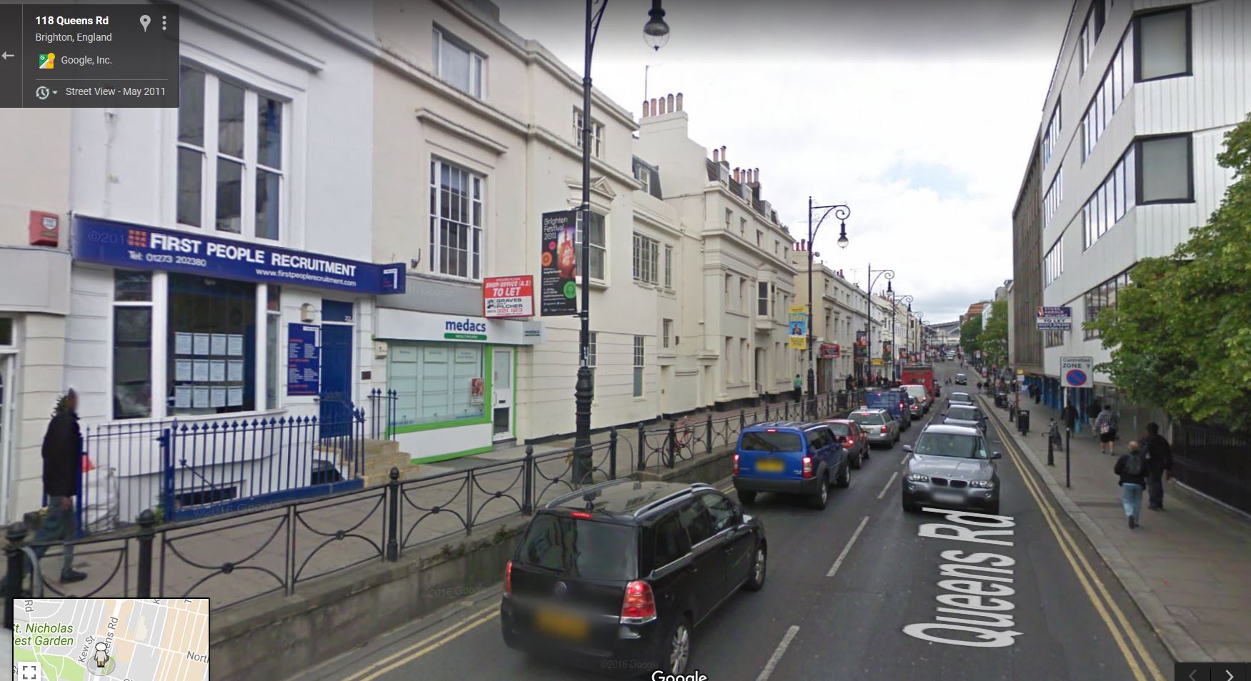 Queens Road, Brighton,  - click image to return