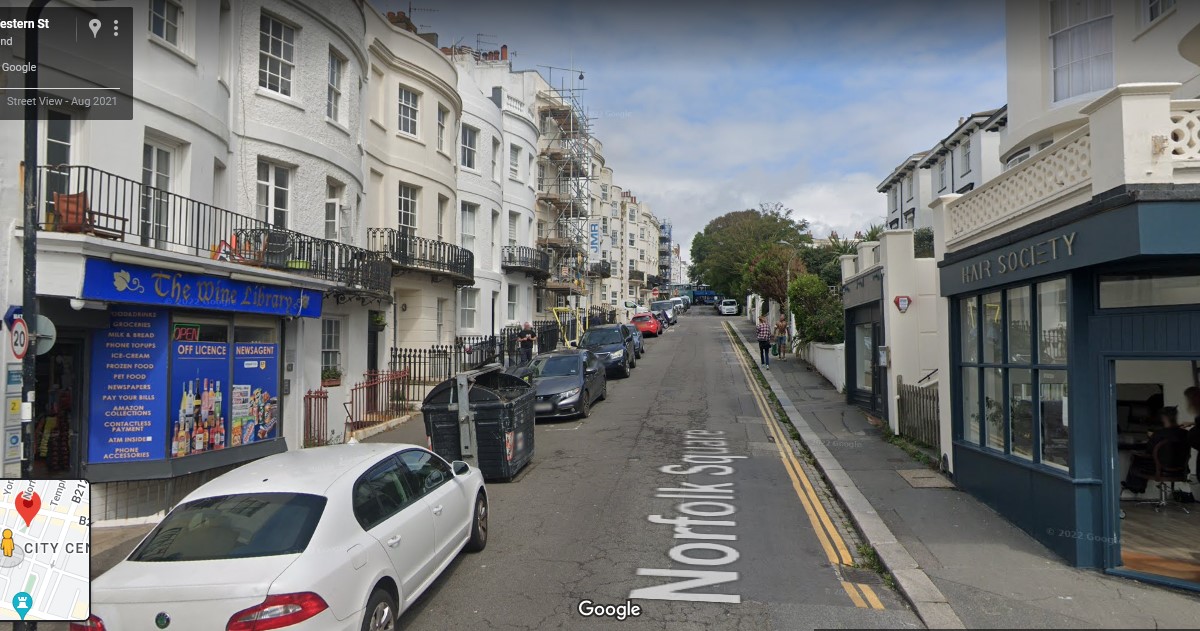Norfolk Square, Brighton - click image to return