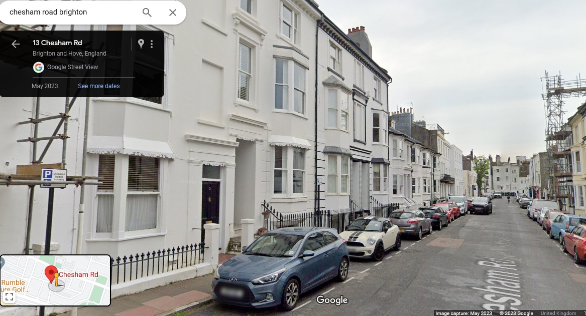 Chesham Road, Kemptown, Brighton & Hove - click image to return