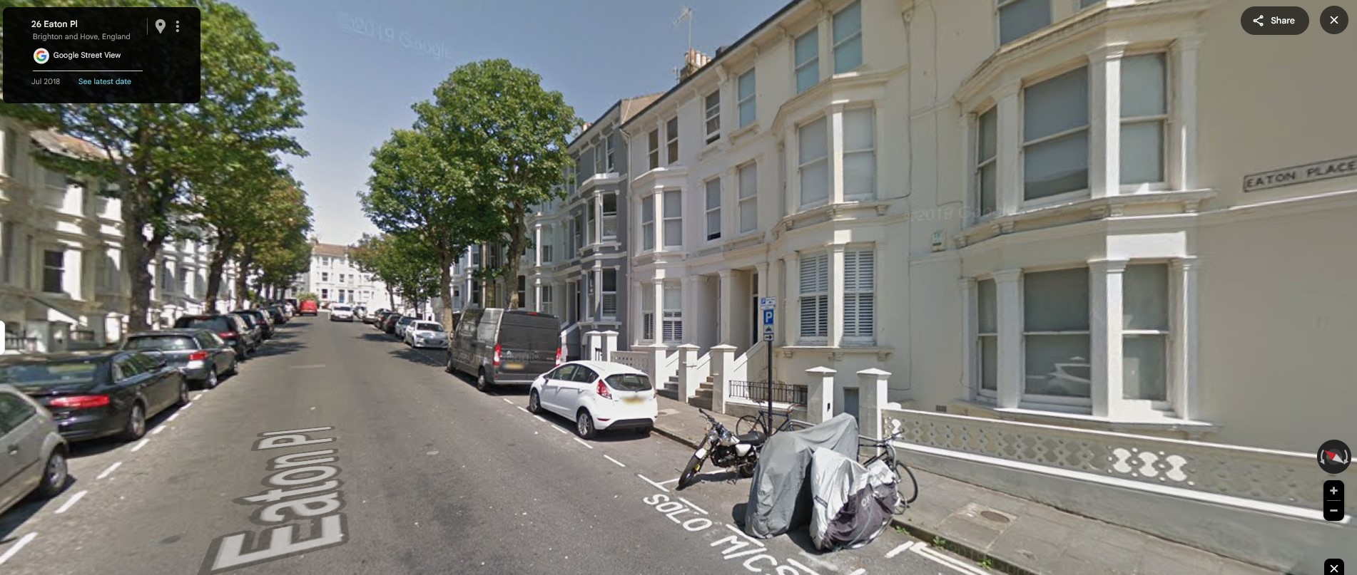 Eaton Place, Kemptown, Brighton & Hove - click image to return