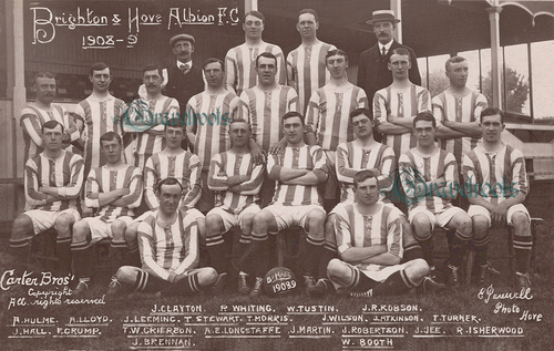 Brighton & Hove Albion Football Club players, 1908-1909 season