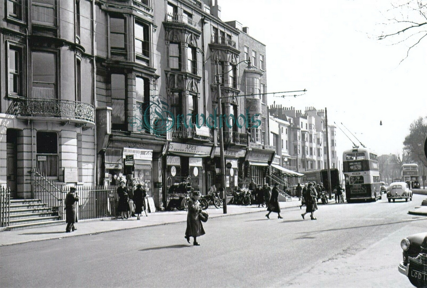 Old photo of Grand Parade, Brighton & Hove 1954 -  - click image below to return