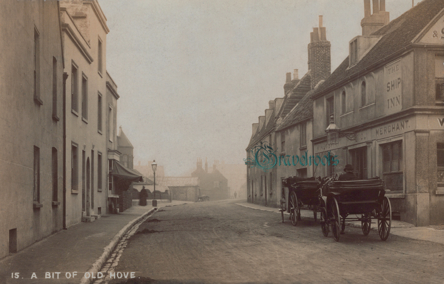 Old photo of Ship Inn, Hove Street, Hove - click image to return