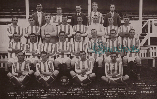 Brighton & Hove Albion Football Club players, 1908-1909 season