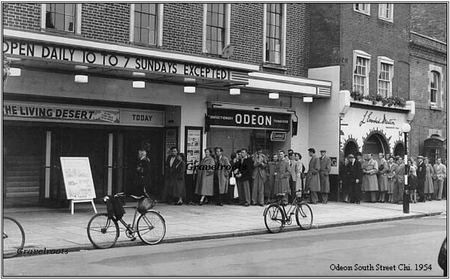  old photo of Odeon Cinema, South Street, Chichester, Sussex - click image below to return