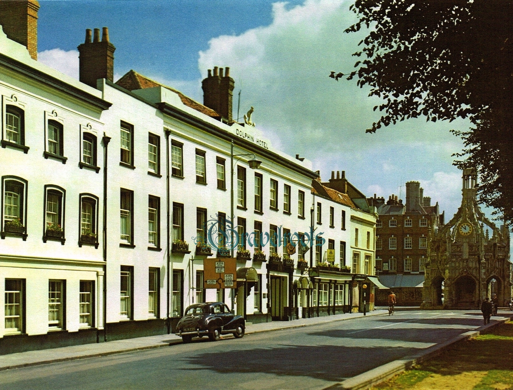 old photo of Dolphin Hotel, Chichester, Sussex - click image to return