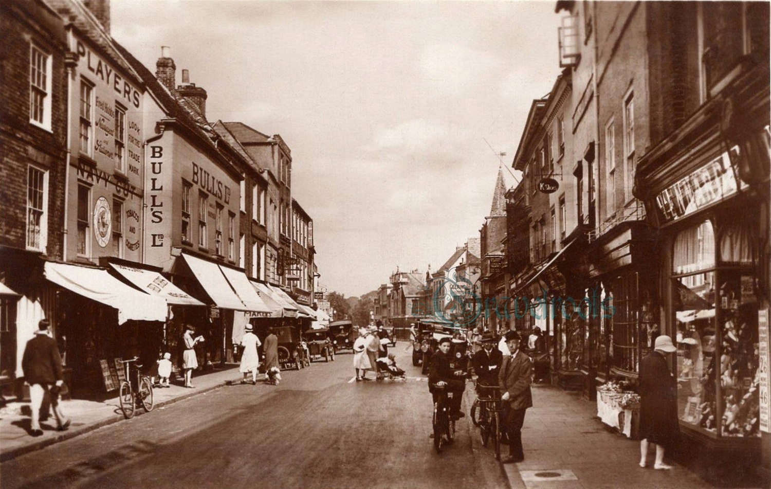  old photo of North Street, Chichester, Sussex - click image to return