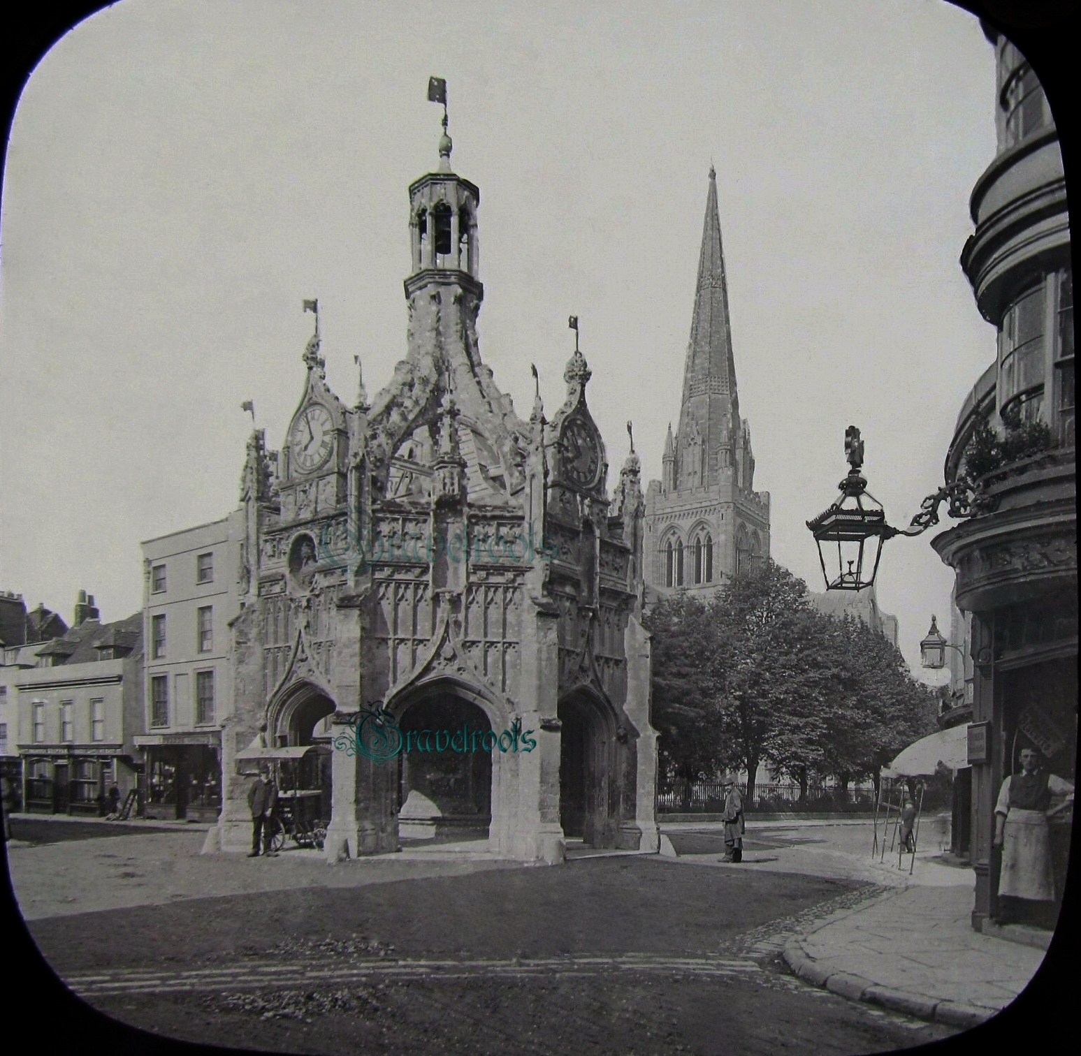  old photo of Chichester Cross, Sussex - click image below to return