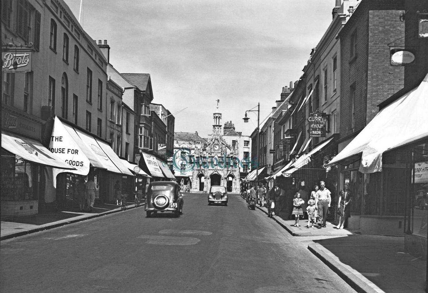  old photo of South Street, Chichester, Sussex - click image to return