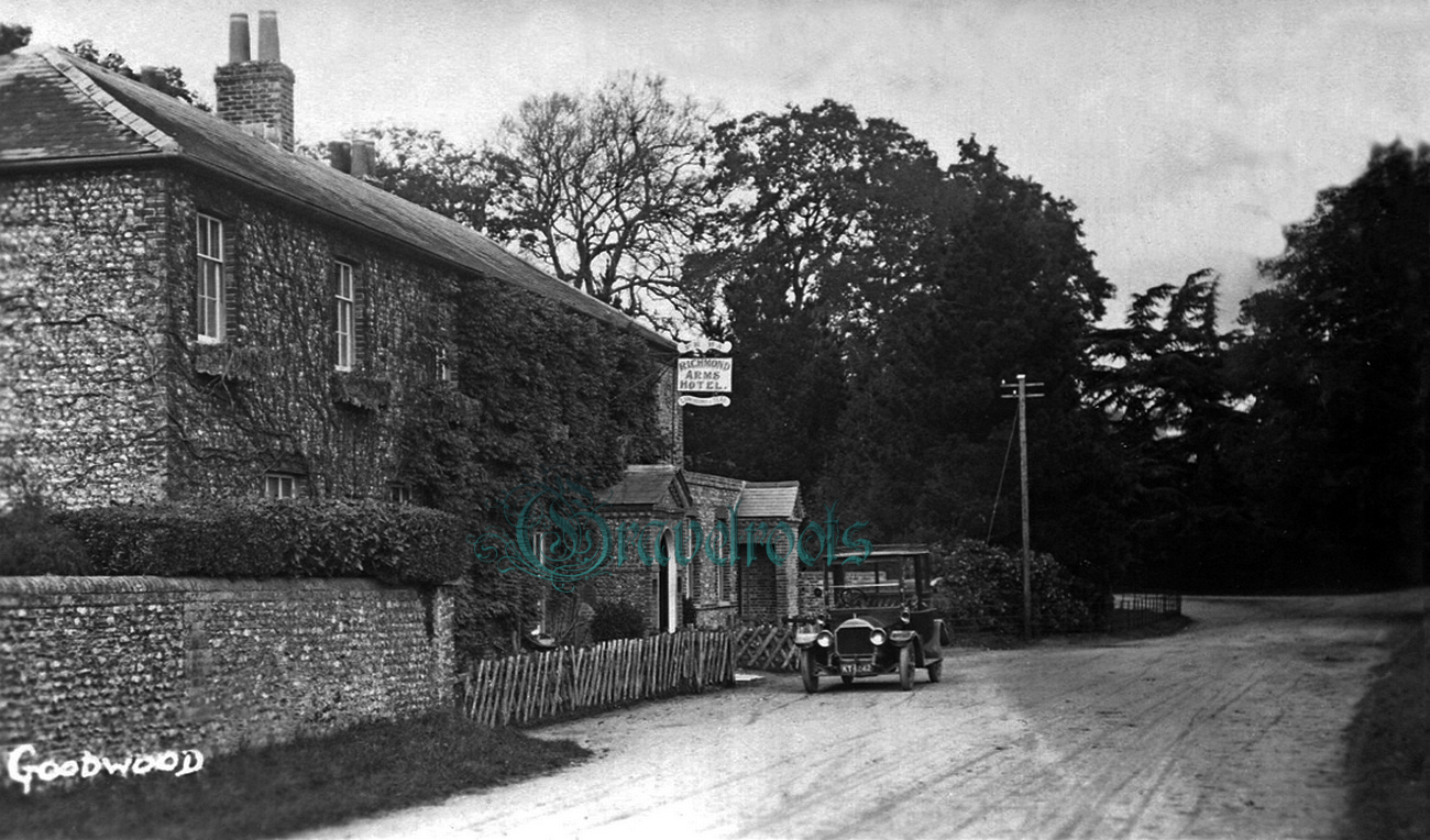  old photo of Richmond Arms, Goodwood Hotel, Chichester, Sussex - click image below to return