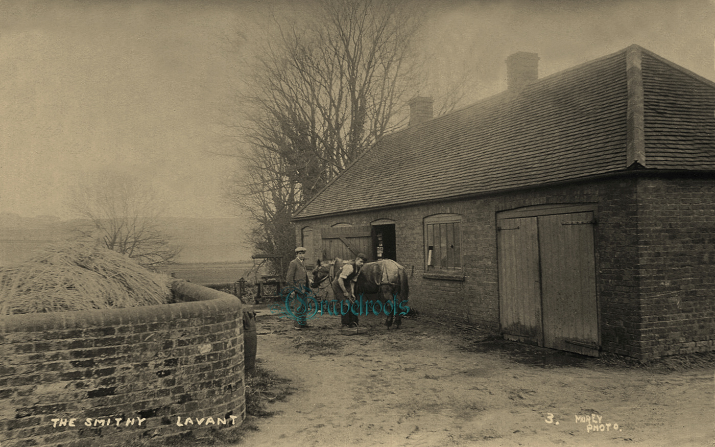  old photo of The Smithy, Lavant, Chichester, Sussex - click image below to return