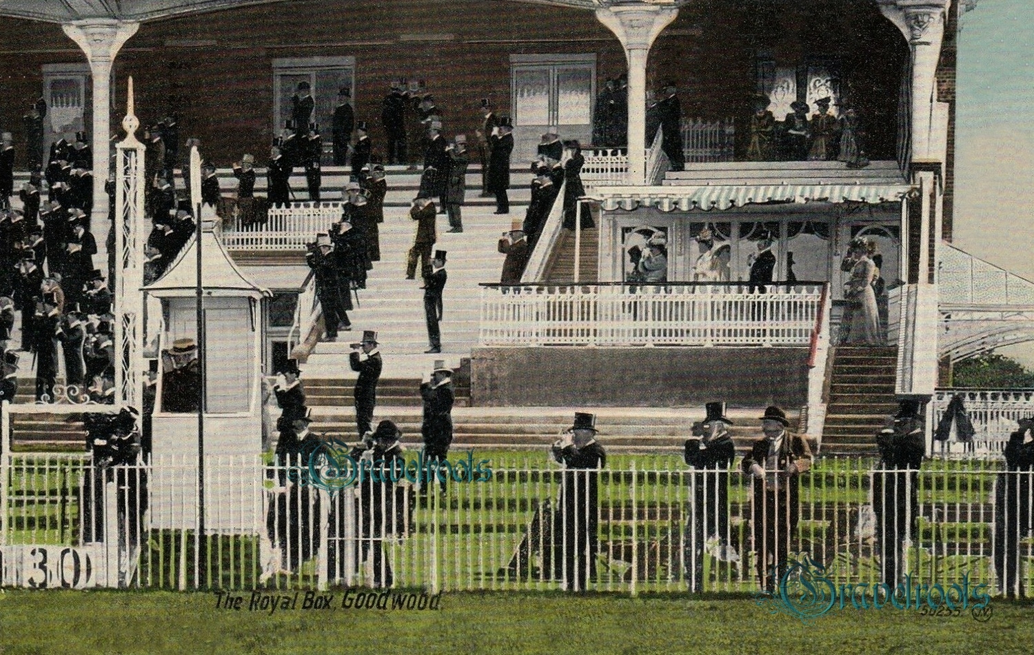  old photo of Royal Box, Goodwood Racecourse, Chichester, Sussex - click image below to return