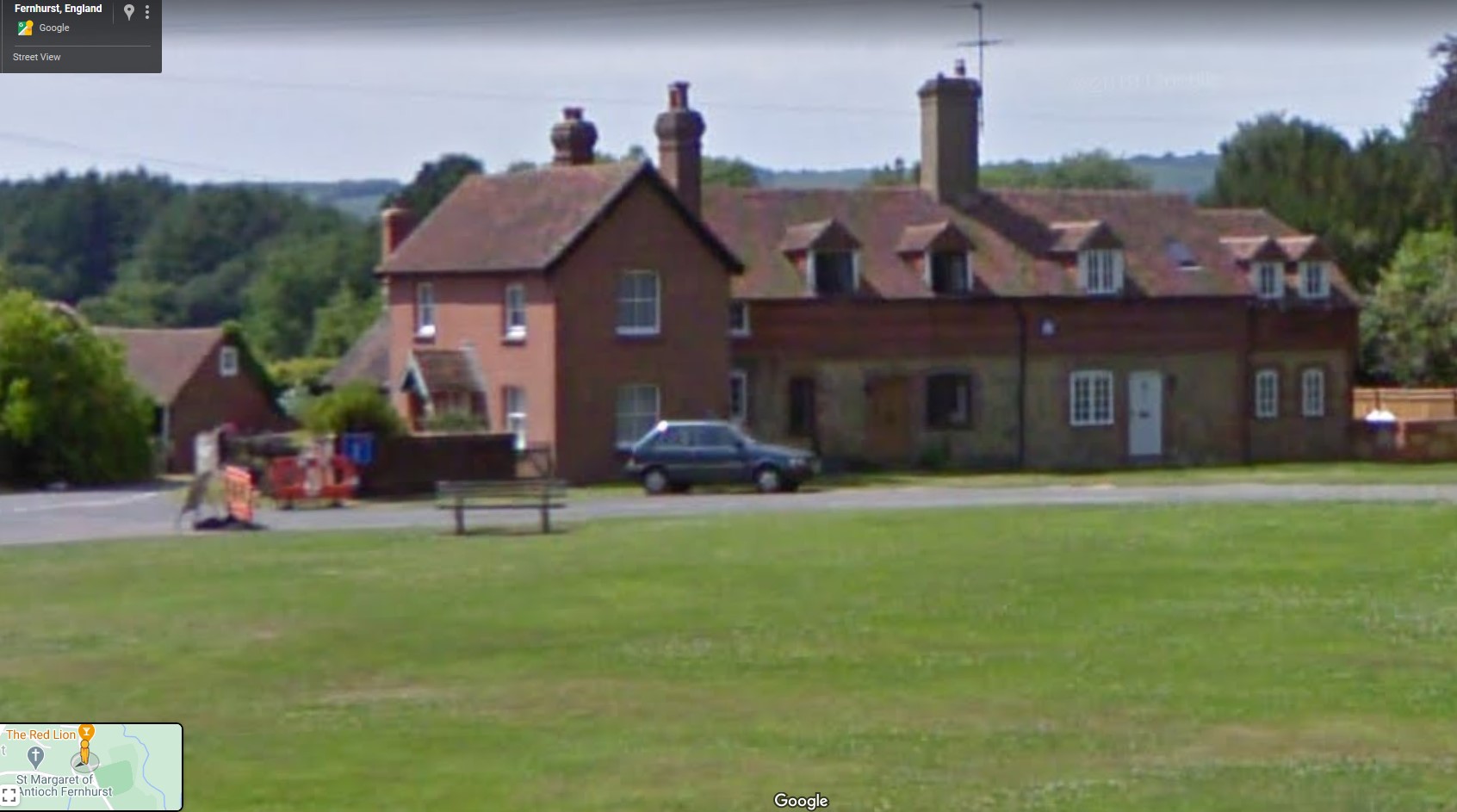 Village green, Fernhurst, Sussex - click image to return