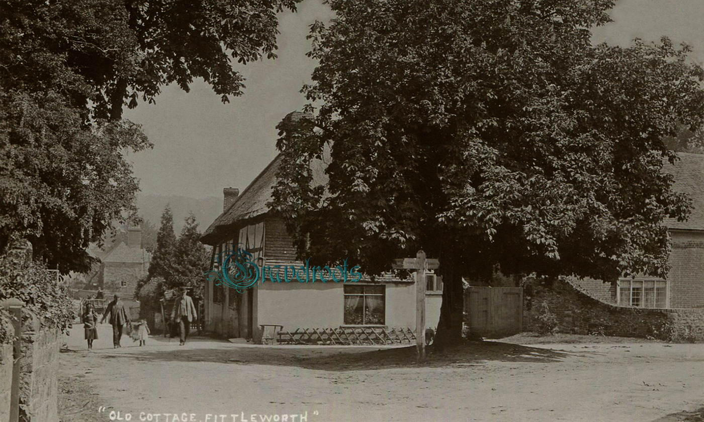  old photo of Bedham Lane, Fittleworth, Sussex - click image below to return