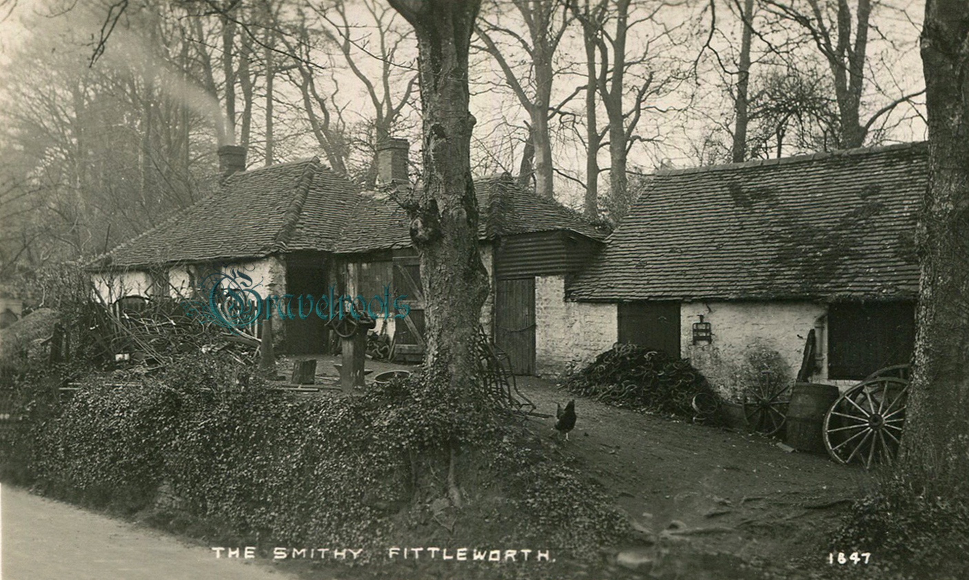  old photo of The Smithy, Fittleworth, Sussex - click image below to return