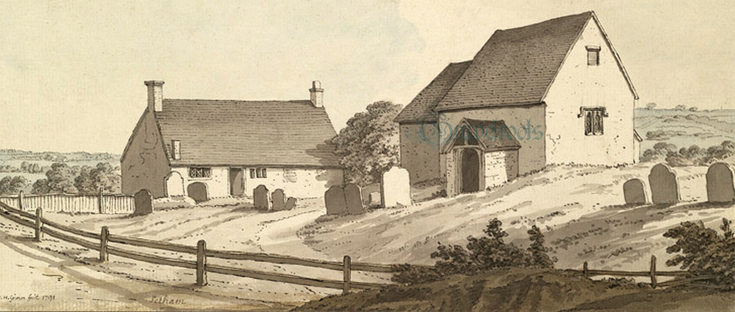  old image of Selham church, Sussex - click image below to return