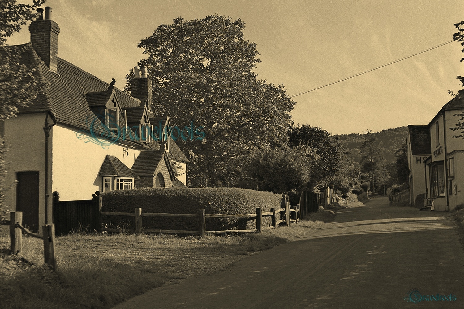  old photo of The Street, Graffham, Sussex - click image below to return
