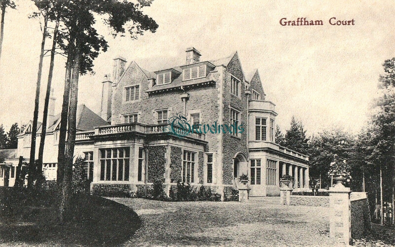  old photo of Graffham Court, Sussex - click image to return