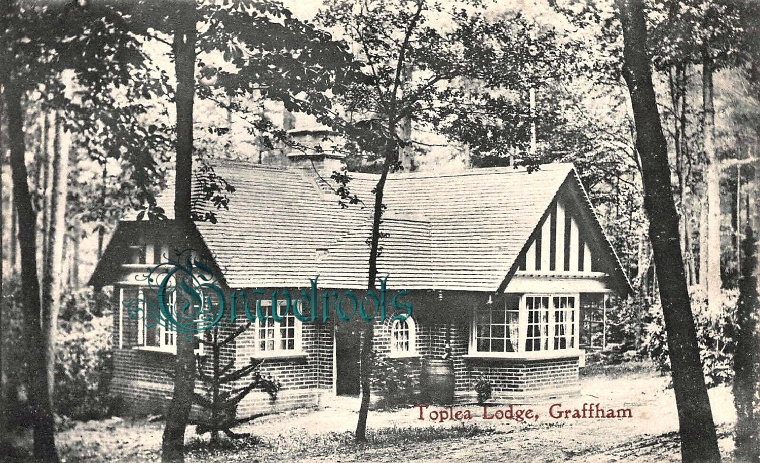  old photo of Toplea Lodge, Graffham, Sussex - click image to return