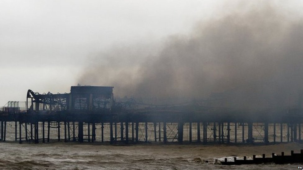 Hastings Pier fire