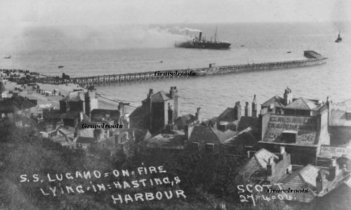 Hastings SS Lugano fire