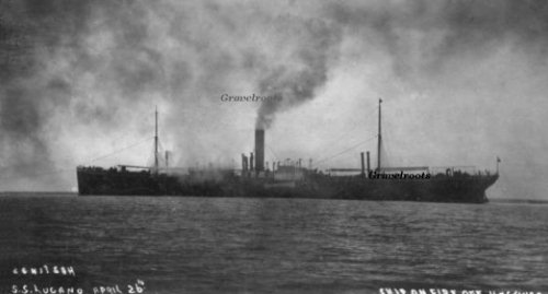 Hastings SS Lugano fire