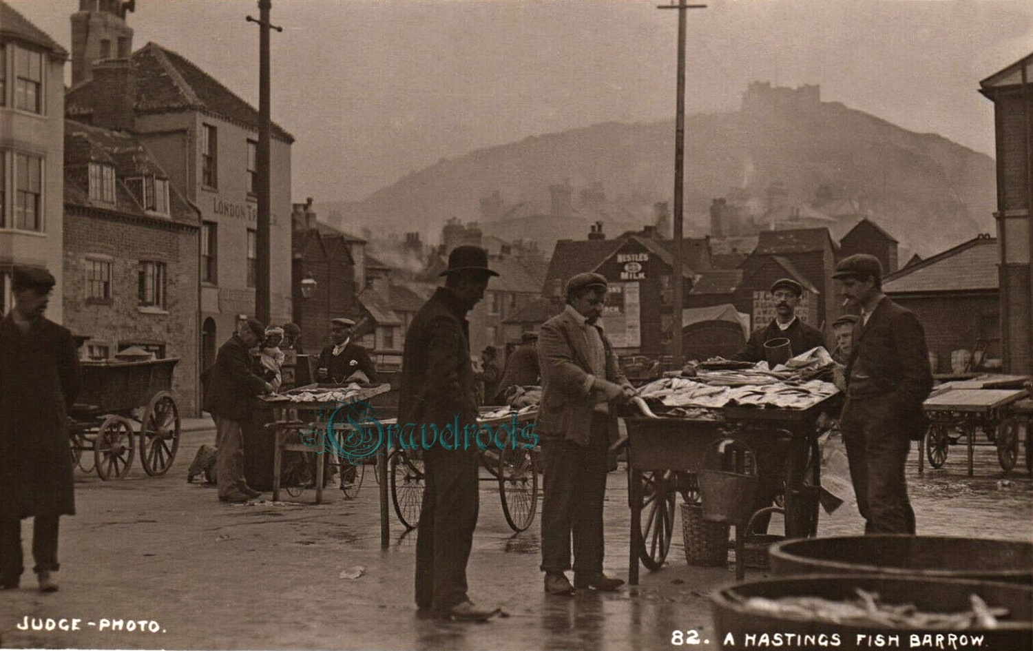 old Hastings Fish Barrows - click image to return