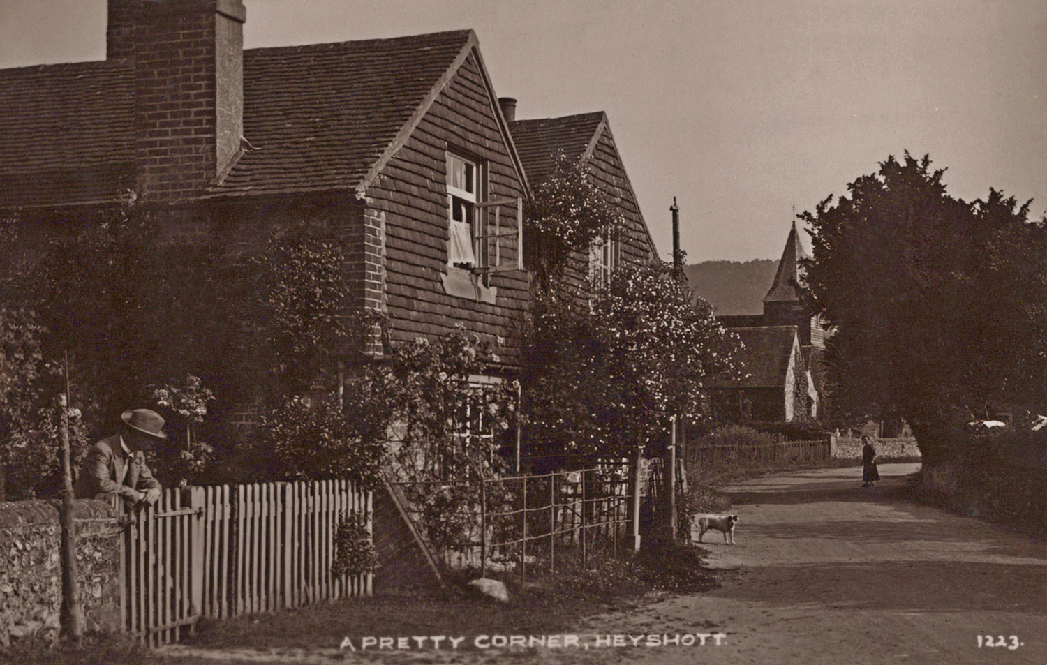 Glebe Cottage, old photos of Heyshott, Sussex - click image below to return
