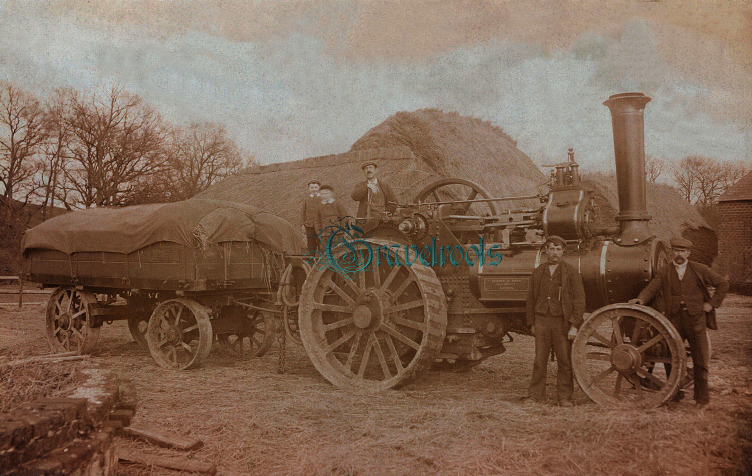  old photos of Alfred Gadd farm machinery, Heyshott, Sussex - click image below to return