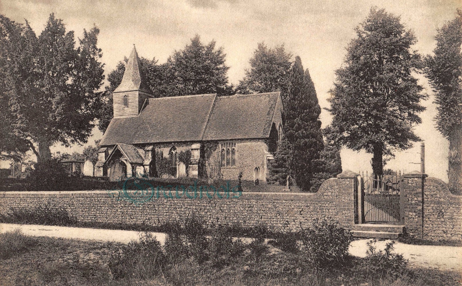  old photos of St. James church, Heyshott, Sussex - click image below to return