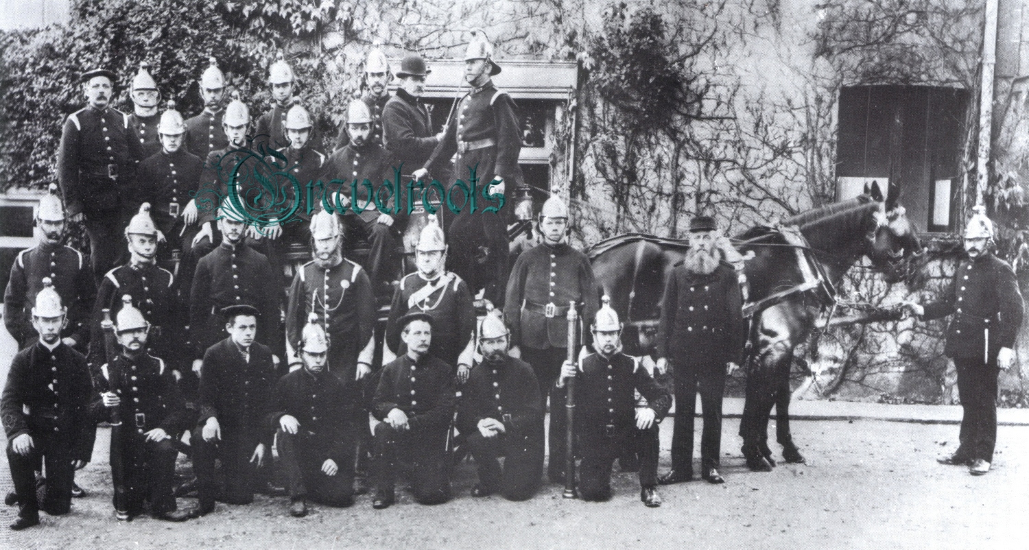 Volunteer Fire Brigade, Midhurst, Sussex, c.1910 - click image to return to album