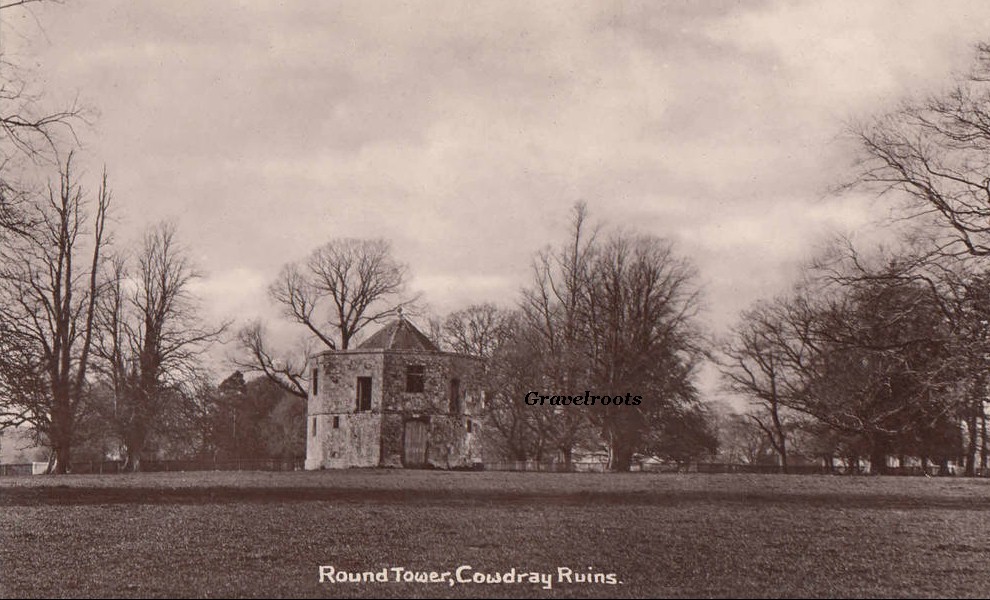 Round Tower, Cowdray ruins, Midhurst, Sussex - click to return