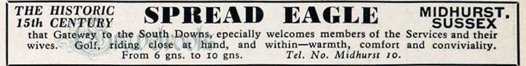  old photos of Spread Eagle, Midhurst, Sussex - click image to return